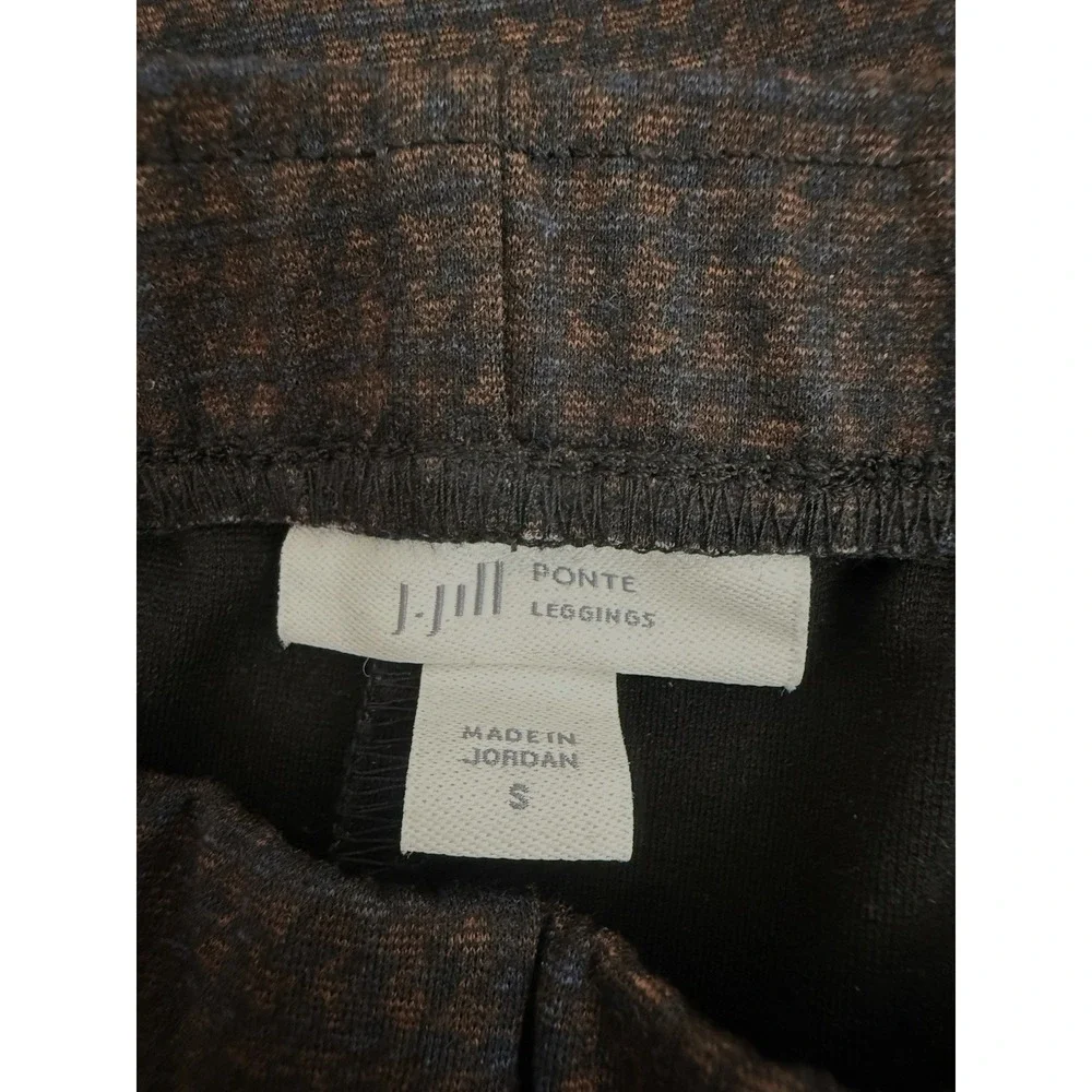 J. Jill Ponte‎ Leggings Pants Houndstooth Brown Black Womens Size Small